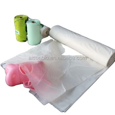 Bolsas de camisetas compostables de celulosa de almidón de maíz para envases de supermercados
