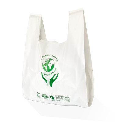 Bolsas de plástico compostables y degradables para el embalaje de 70 micrones