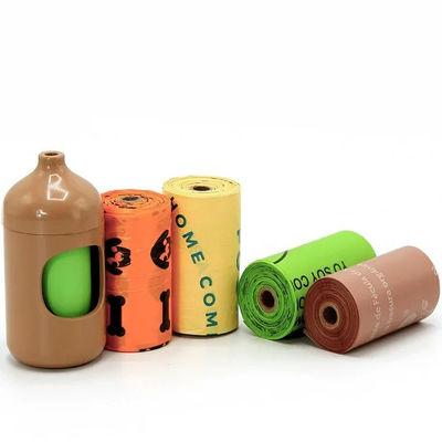 Top de venta bolsa de basura de excremento de mascotas desechable medio ambiente de plástico perfumado EPI bolsa de excremento de perro