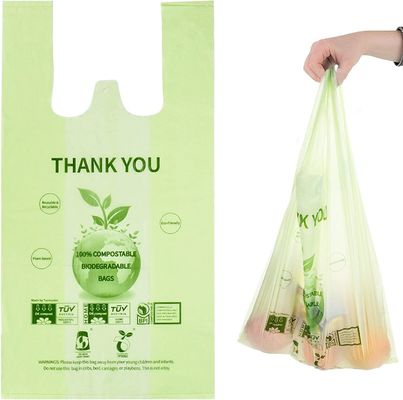 Bolsas de plástico para camisetas biodegradables