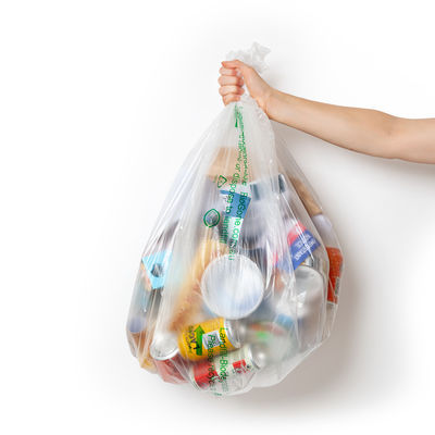 Bolsa de compras de camisetas biodegradables de plástico orgánico de maíz