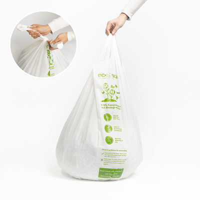 Imprimible PLA As4736 Bolsas compostables Almidón de maíz para almacenamiento de supermercados de comestibles