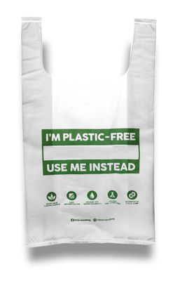 Bolsa de compras biodegradable 100% compostable PLA para alimentos Frutas Certificado BPI