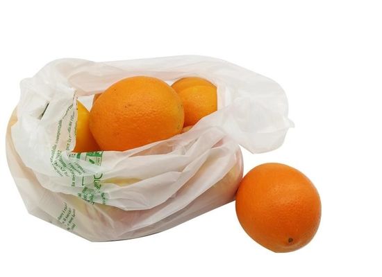 Bolsa de compras biodegradable de PLA plástico compostable personalizado