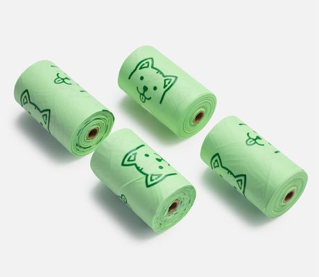 Bolsas de caca para perros biodegradables de maíz ecológicamente amigables