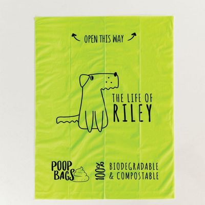 Bolsa de excremento de perro biodegradable, certificada y compostable para excremento de mascotas