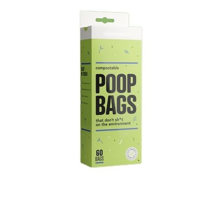 Impreso a medida 32 paquetes biodegradables perfumados bolsas de caca para perros productos sostenibles de limpieza y aseo para mascotas OEM Logotipo acepta BPI