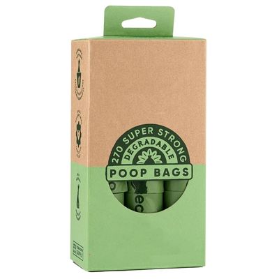 Impreso a medida 32 paquetes biodegradables perfumados bolsas de caca para perros productos sostenibles de limpieza y aseo para mascotas OEM Logotipo acepta BPI