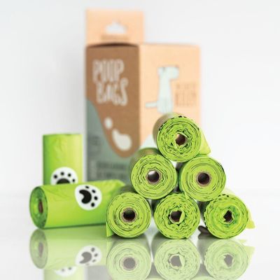 PLA biocompostable bolsa de caca para perros para residuos respetuoso con el medio ambiente