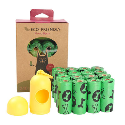 Bolsa de caca para perros compostable impresa a medida Políetileno biodegradable