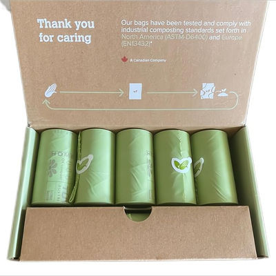 Sacos para perros biodegradables a prueba de fugas con mangos