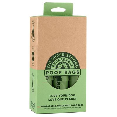 Saco de caca para perros compostable desechable para basura certificado TUV