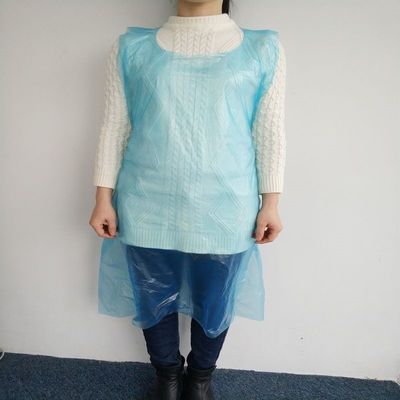 Apronetes desechables biodegradables de plástico transparente para restaurantes