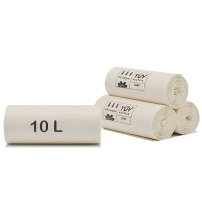 AS4736 Compostable contenedores de basura bolsas de comestibles cuadrados cuerda de tira