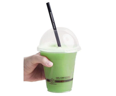 PLA a granel Tazas compostables Biodegradable Superficie en relieve personalizada