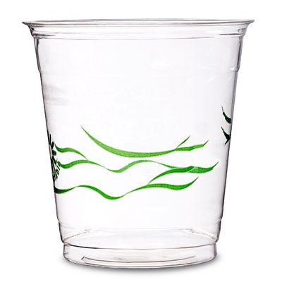 Compras a granel 100% Biodegradable Tazas de café de plástico claro para helados