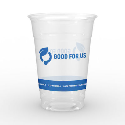 Logotipo personalizado Biodegradable PLA Tazas de 12 oz de agua de café