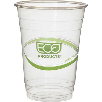 Logotipo personalizado Biodegradable PLA Tazas de 12 oz de agua de café