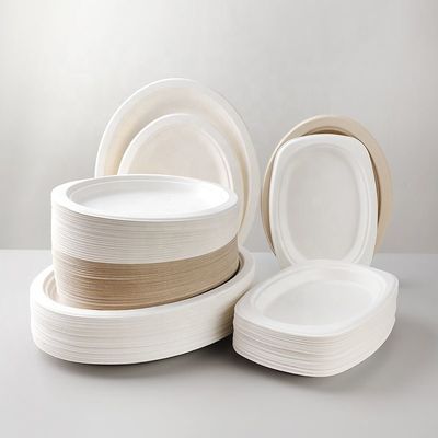Tazas de batidos compostables impresas a medida de caña de azúcar