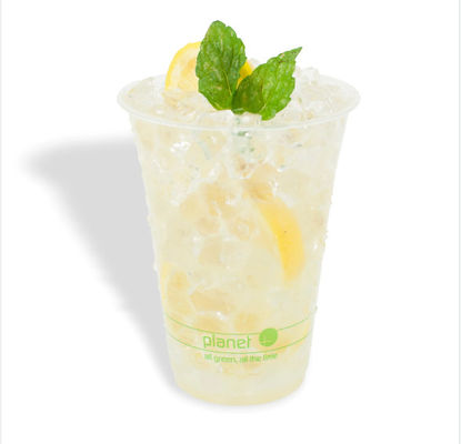 Copas de PLA biodegradables transparentes de 700 ml amigables con el medio ambiente
