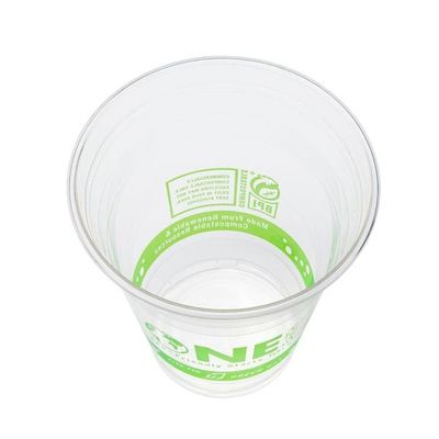 Compostable de fiesta taza fría 10oz 12oz logotipo personalizado
