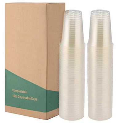 Taza de plástico biológico PLA compostable para la fiesta de cócteles de bodas
