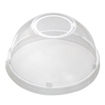 PLA Biocompostable Tazas claras con tapas 16 oz Taza de té de leche para beber