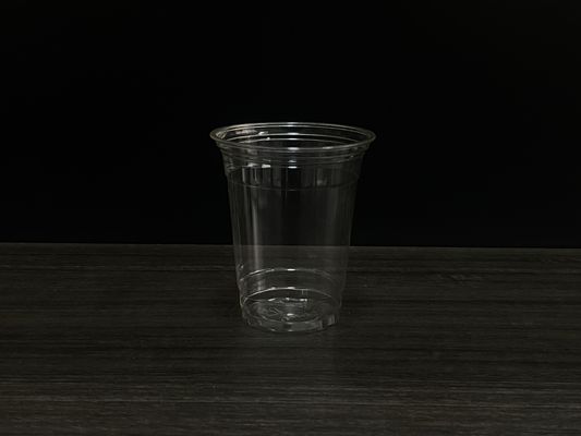 Copo de PLA biodegradable de maíz de bebidas con tapa de pared única