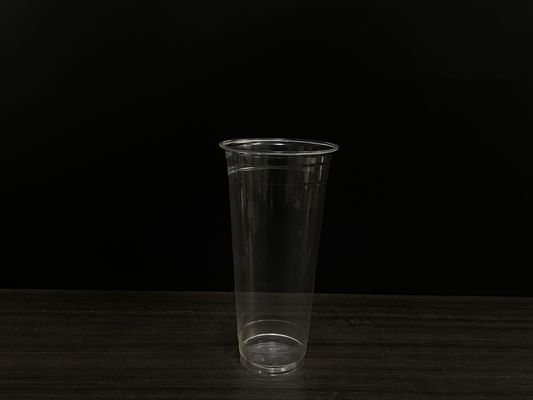 OEM Tazas de café transparentes y sostenibles Tazas de plástico biológico a granel