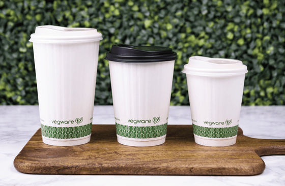 Tazas de PLA biodegradables y compostables a medida para restaurantes