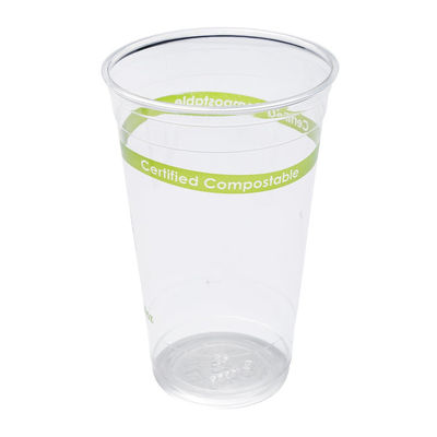 PLA compostable Biodegradable copas de plástico 12 oz para bebida fría