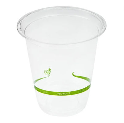 PLA compostable Biodegradable copas de plástico 12 oz para bebida fría
