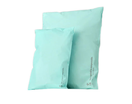 Bolsa de correo compostable poliimpreso a medida Negro Rosa Azul