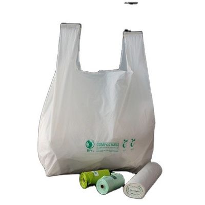 Supermercado PBAT Bolsas de embalaje de PLA biodegradables Normas EN13432